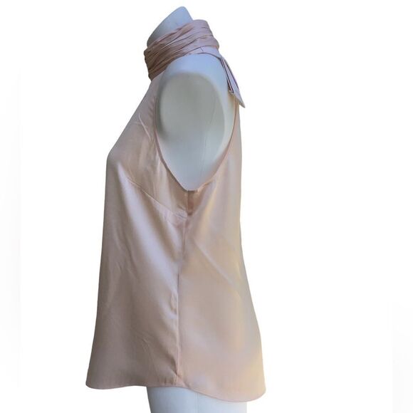 Cinq a Sept Mock Neck Satin Silk Sleeveless Top Size Medium New With Defects - Picture 5 of 16